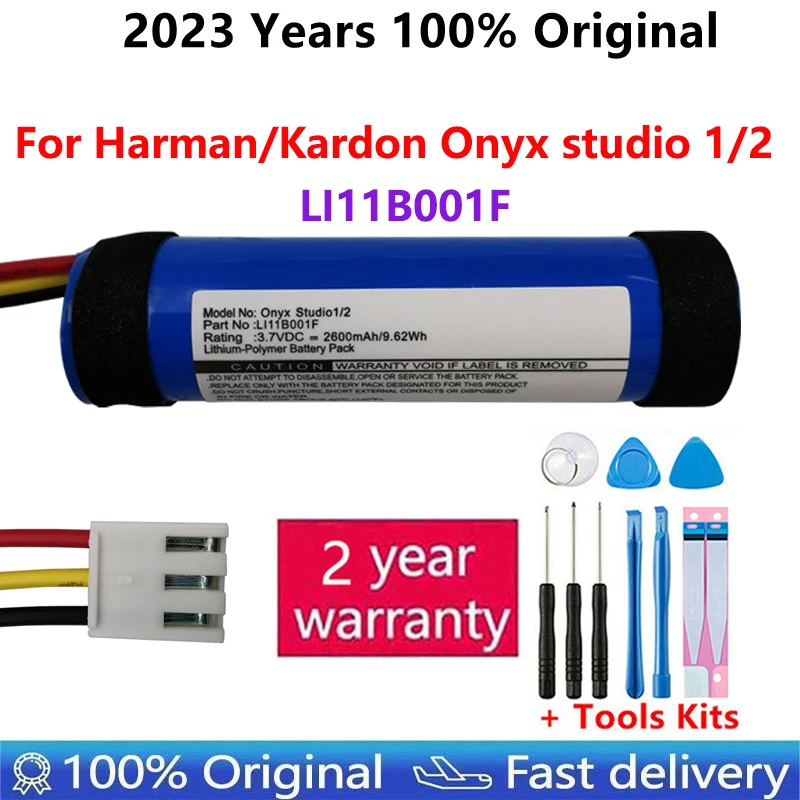 100% Pôvodnej Vysokej Kvality LI11B001F 2600mAh Náhradné Batérie Pre Harman Kardon Onyx studio 1 2 Bluetooth Reproduktor batérie