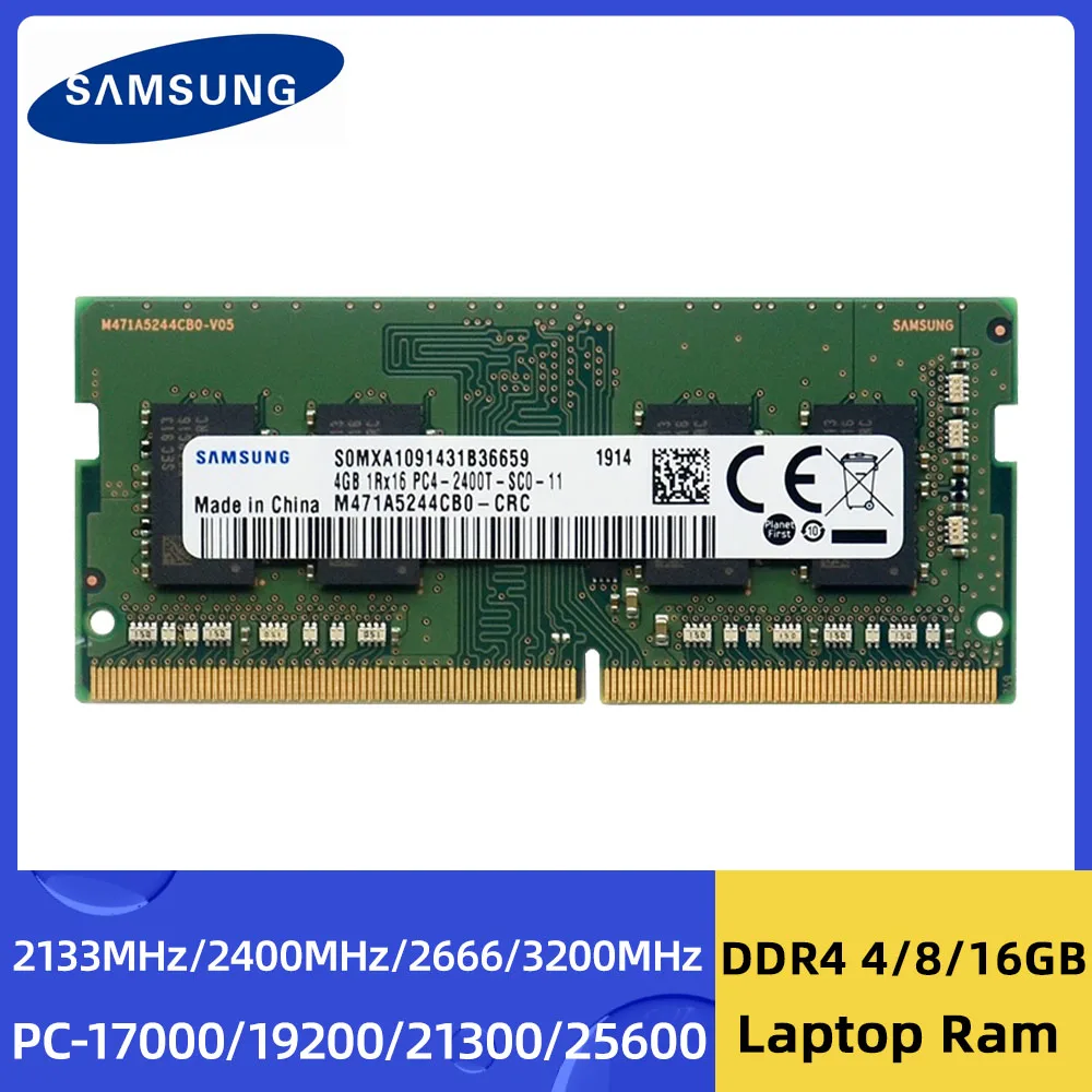 Samsung DDR4 4GB 8GB 16GB 3200MHz 2666Mhz 2400MHz 2133MHz SODIMM Pamäte PC4-2133P 2400T 2666V 3200AA pre Notebook Notebook