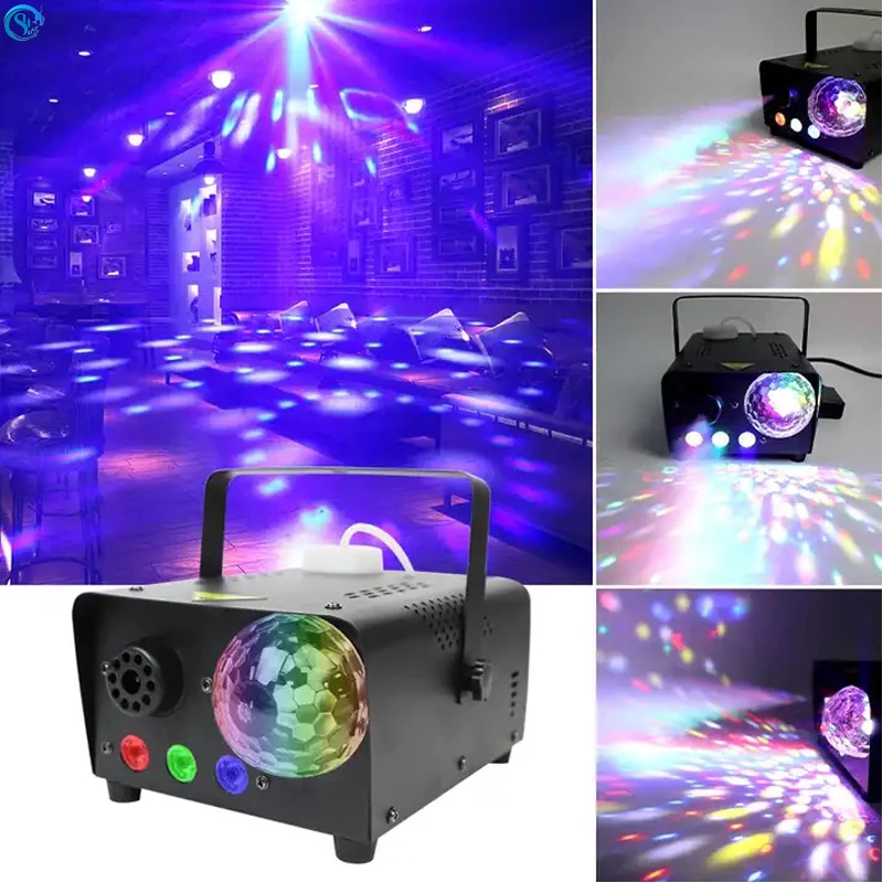 Etapa Zariadenia 500W Diaľkové Ovládanie DJ Svetlo RGBW 3 in1 LED Disco Dymu Efftect Projektor Hmla Stroj Pre Strany Hudby Pletie