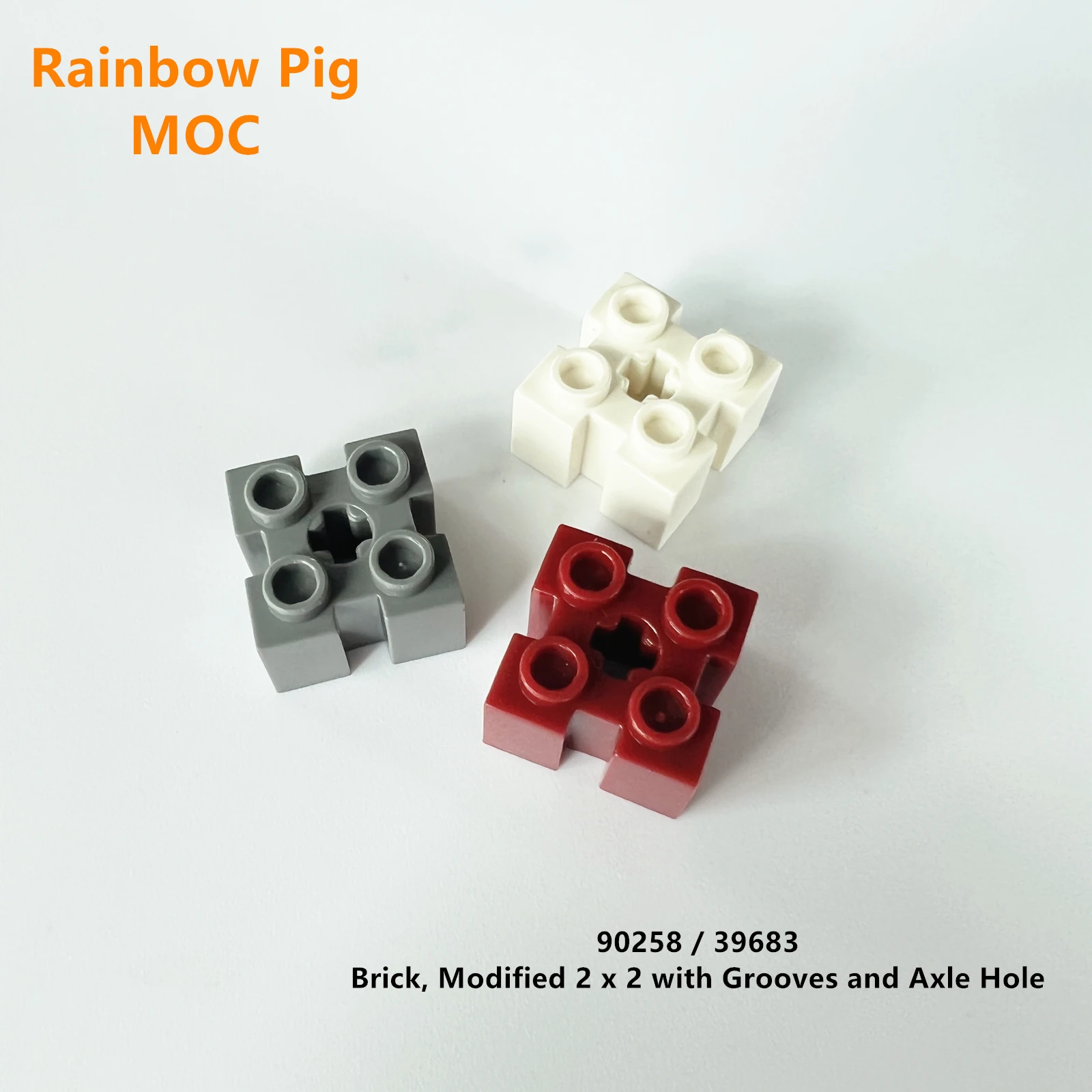 Rainbow Ošípaných MOC Časti 90258 39683 Tehla Špeciálnych 2 x 2 Kompatibilný Tehly DIY Assmble Stavebné Bloky Častíc Dieťa Logická Hračka Darček