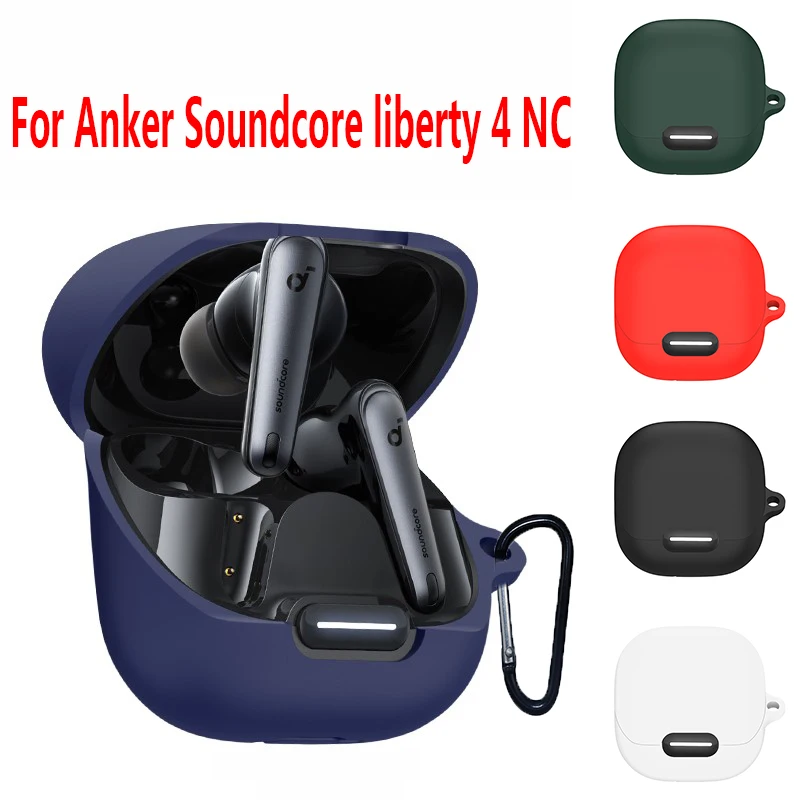 Pre Anker Soundcore slobody 4 NC prípade silikónové Bluetooth Slúchadlá Non-slip Chrániť Kryt Pre Anker slobody 4NC hearphone prípade