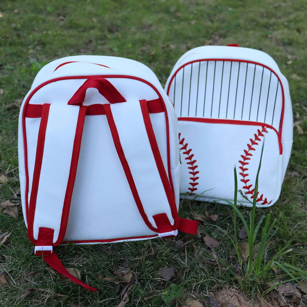 Baseball Unisex Batoh Plátno Školské tašky Softball Šport Bookbag pre Deti Chlapcov Dievča Softball Batohy Knihy Taška na Cestovanie Daypack